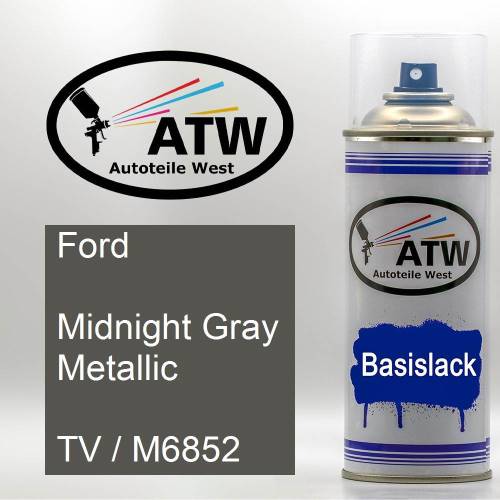 Ford, Midnight Gray Metallic, TV / M6852: 400ml Sprühdose, von ATW Autoteile West.